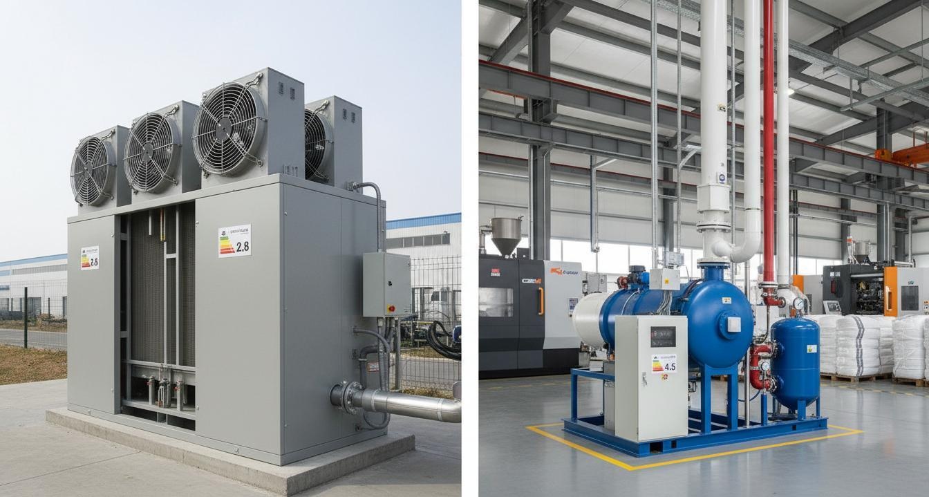 02 Industrial Chillers for Plastic Processing Plants Air-Cooled vs Water-Cooled and COP Efficiency