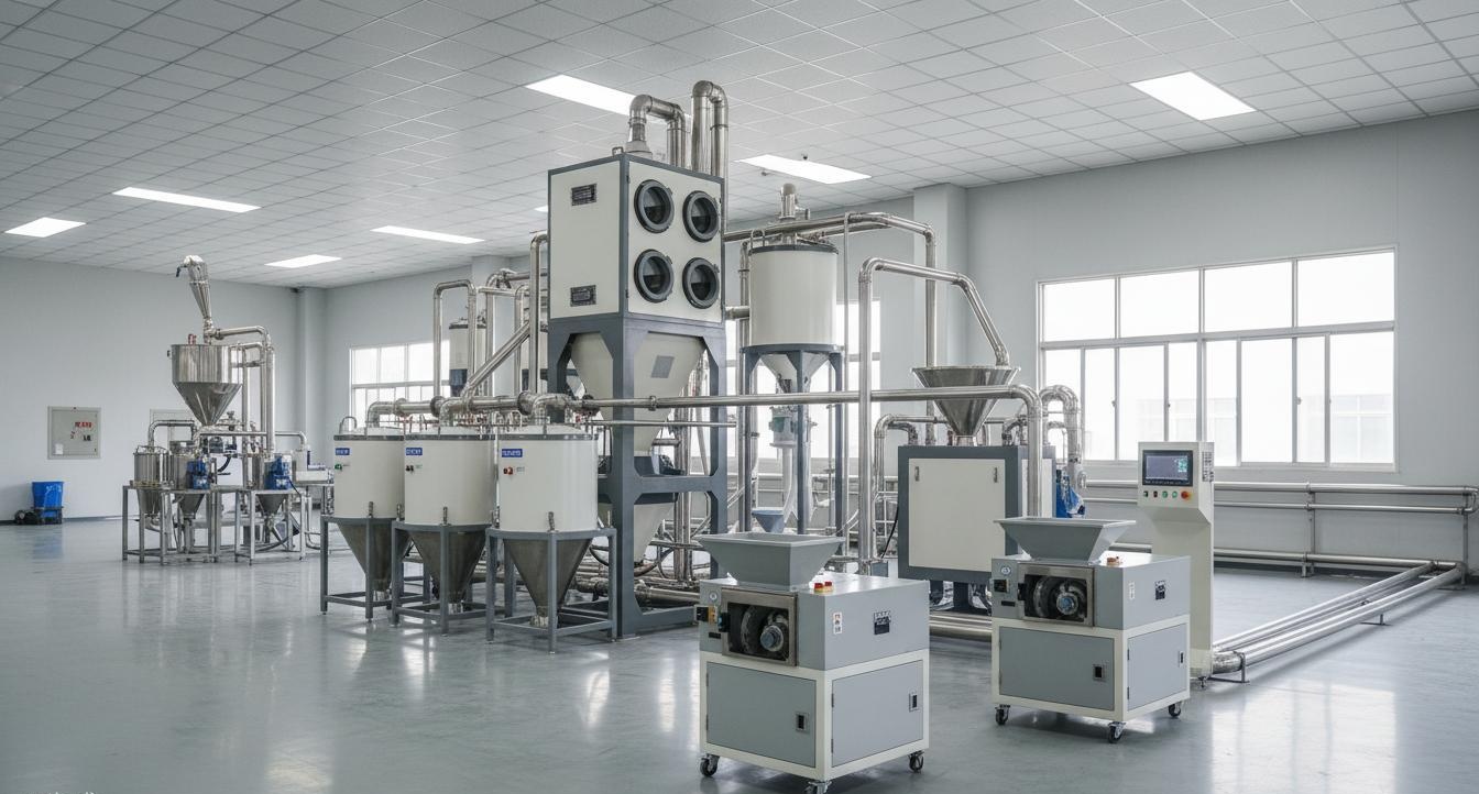 One-Stop Plastic Auxiliary Equipment Central Drying, Conveying, and Recycling Systems